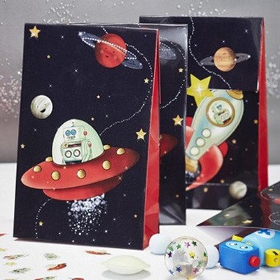 sachet a bonbons theme espace astronaute candy bar